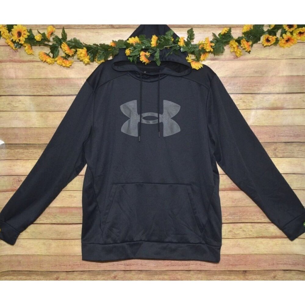 Under Armour Men's Black Hoodie Sweatshirt Size XL Logo Casual Athletic Wear